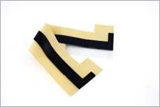 プレス＋ハーフ＋貼り合わせ加工